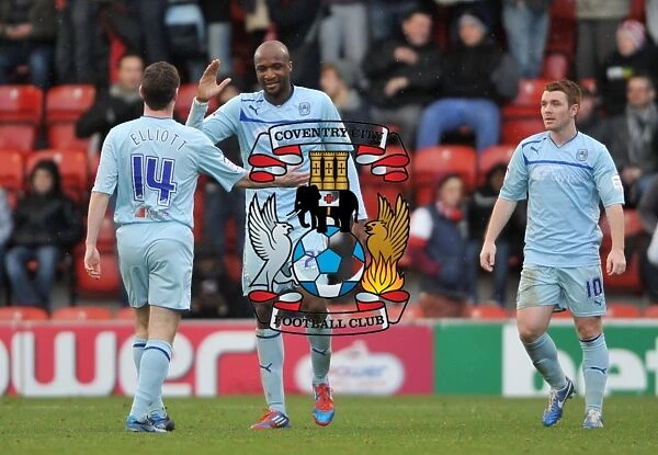 Coventry City FC: Triumphant Celebration After Winning Against Leyton Orient in Npower League One