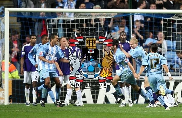 Coventry City FC vs Newcastle United: Scott Dann Scores the Equalizer in Carling Cup Second Round at Ricoh Arena (2008)
