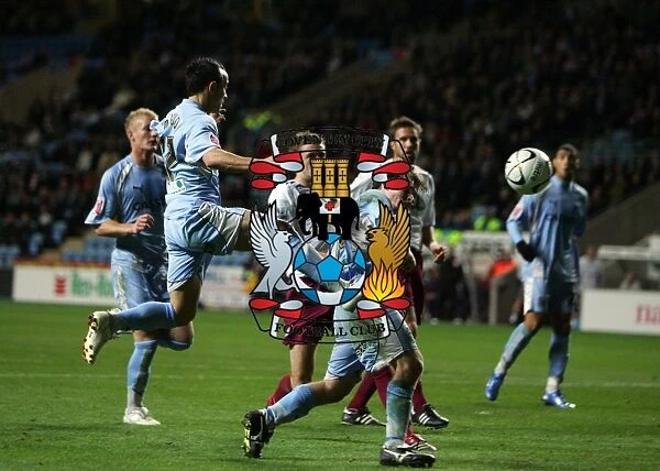 Coventry City FC vs West Ham United: Jay Tabb Scores the Opener in Carling Cup Fourth Round at Ricoh Arena