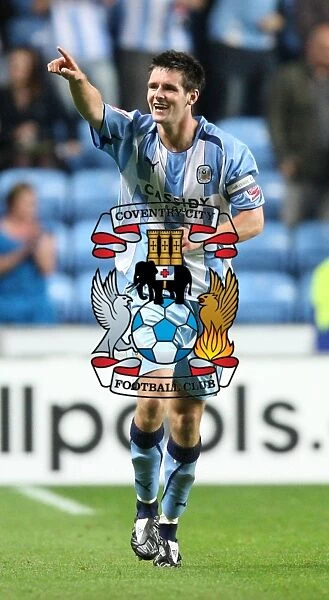 Coventry City FC's Scott Dann Scores the Winner Against Newcastle United in Carling Cup Second Round at Ricoh Arena