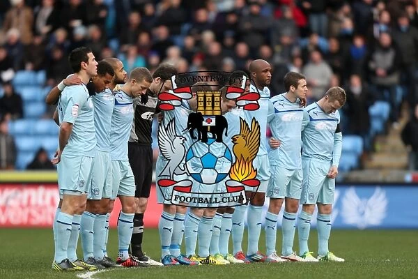 Coventry City Football Club Honors Michelle Ridley with a Minute of Applause (1st January 2013 vs Shrewsbury Town, Ricoh Arena)