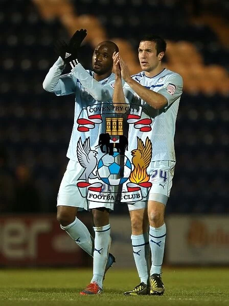 Coventry City Football Club: Richard Wood and William Edjenguele Celebrate Npower League One Win with Fans