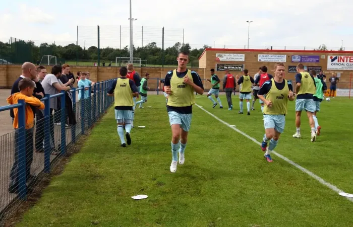 Framed Print : Coventry City Football Club: Uniting at De Montfort Park for Pre-Season Challenges - Team Warm-Up Framed Print : Coventry City Football Club: Uniting at De Montfort Park for Pre-Season Challenges - Team Warm-Up