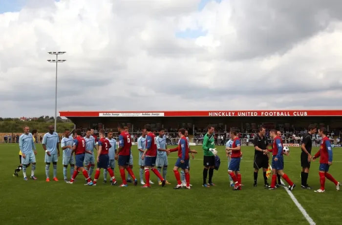 Framed Print : Coventry City and Hinckley United: A Pre-Season Friendly Unity Framed Print : Coventry City and Hinckley United: A Pre-Season Friendly Unity