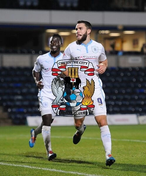 Coventry City: McQuoid and Coulibaly Celebrate Opening Goal in Johnstones Paint Trophy Match vs Wycombe Wanderers