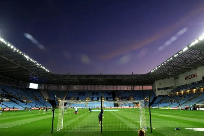 Framed Print : Coventry City vs. Blackpool: Sunset at Ricoh Arena - Championship Match (2011) Framed Print : Coventry City vs. Blackpool: Sunset at Ricoh Arena - Championship Match (2011)