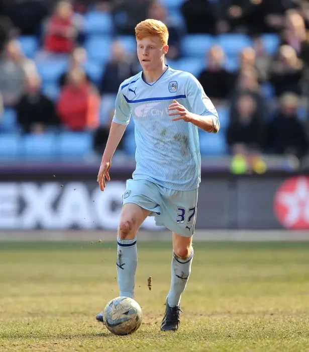 Framed Print : Coventry City vs Brentford: Ryan Haynes in Action during Npower League One Match at Ricoh Arena