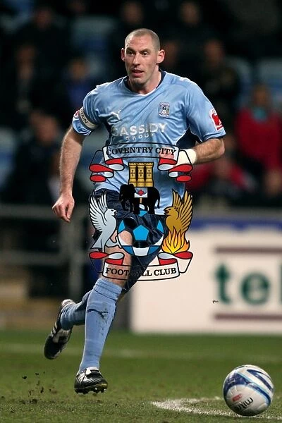 Coventry City vs Cardiff City: Championship Showdown at Ricoh Arena - Stephen Wright in Action (16-03-2010)