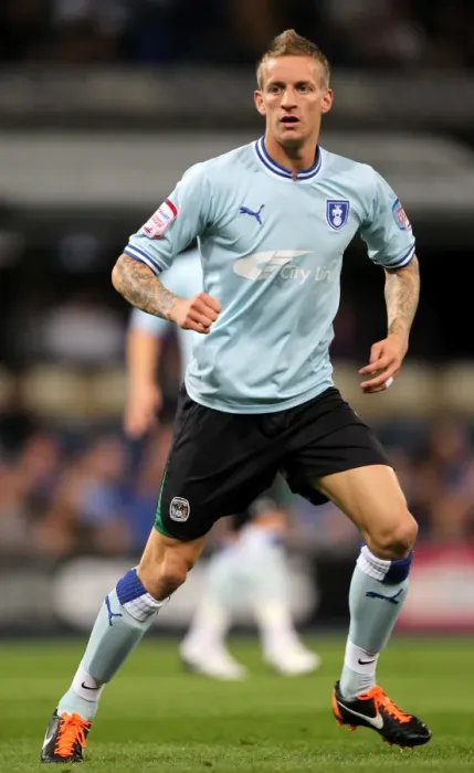 Framed Print : Coventry City vs Derby County, Championship 2011-12: Carl Baker at Ricoh Arena vs Ipswich Town Framed Print : Coventry City vs Derby County, Championship 2011-12: Carl Baker at Ricoh Arena vs Ipswich Town