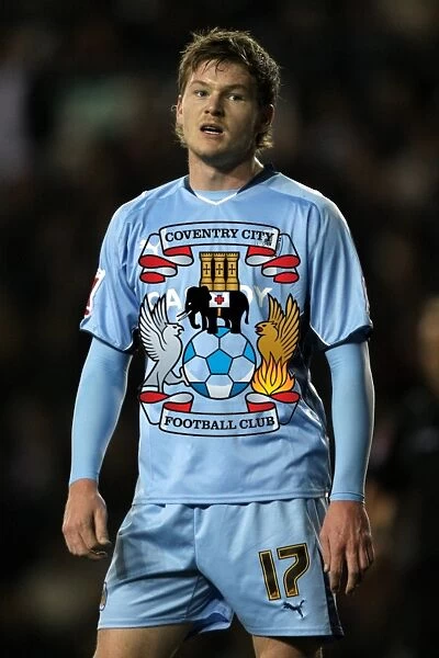 Coventry City vs Derby County: Pride Park Showdown - Aron Gunnarsson Leads the Charge (Coca-Cola Football League Championship, 06-11-2009)