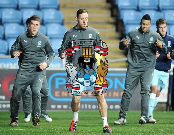 Coventry City vs Leeds United: Richard Keogh and Team Warm-Up at Ricoh Arena (Npower Championship, 2012)