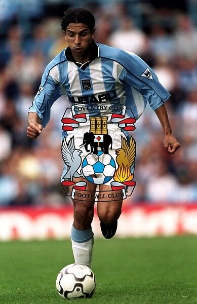 Coventry City vs Middlesbrough: Youssef Chippo in Action (Premier League, 19-08-2000)