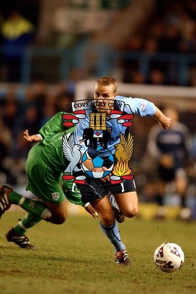 Coventry City vs Millwall: John Eustace in Action (Nationwide League Division One - 12-04-2002)