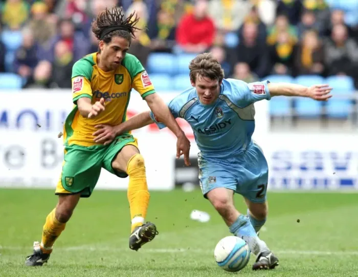 Framed Print : Coventry City vs. Norwich City: Championship Clash at Ricoh Arena - Tabb vs. Russell Battle for Ball Framed Print : Coventry City vs. Norwich City: Championship Clash at Ricoh Arena - Tabb vs. Russell Battle for Ball
