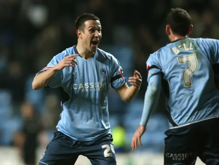 Framed Print : Coventry City vs Nottingham Forest: Richard Wood Scores the Opener in Championship Clash at Ricoh Arena (09-02-2010) Framed Print : Coventry City vs Nottingham Forest: Richard Wood Scores the Opener in Championship Clash at Ricoh Arena (09-02-2010)