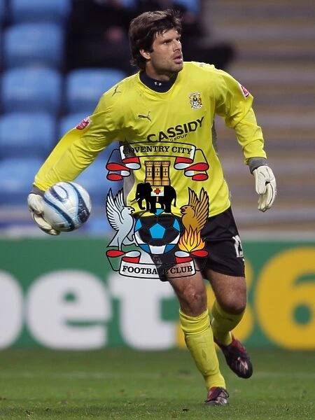 Coventry City vs Reading, Championship 2009: Dimitrios Konstantopoulos in Action at Ricoh Arena