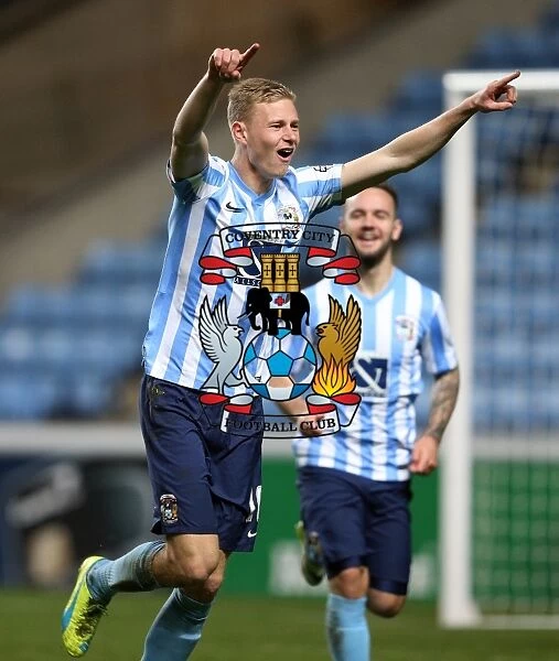 Coventry City's Andy Rose Celebrates First Goal Against Bradford City in Sky Bet League One at Ricoh Arena