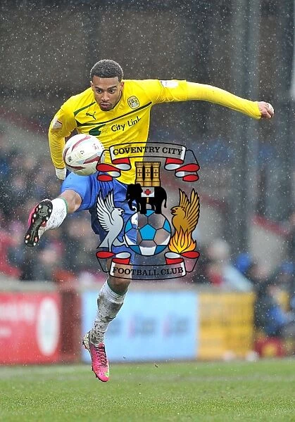 Coventry City's Cyrus Christie in Action: Football League One Clash vs. Scunthorpe United (March 9, 2013, Glanford Park)