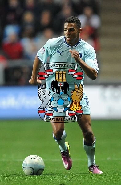 Coventry City's Cyrus Christie in Action Against Southampton (Npower Championship, 5-11-2011)