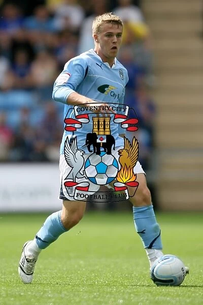 Coventry City's Danny Ward in Action Against Leicester City (Npower Championship, 2010)
