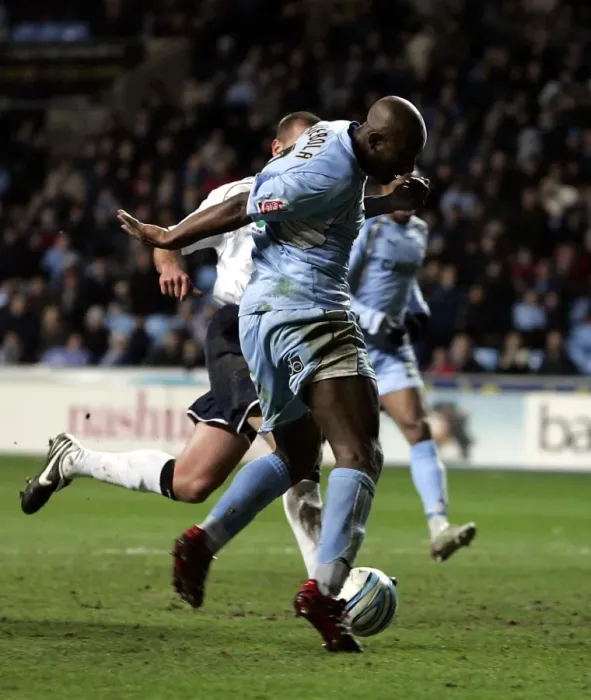 Framed Print : Coventry City's Dele Adebola Scores in Championship Clash Against Ipswich Town at The Ricoh Arena (29-12-2007) Framed Print : Coventry City's Dele Adebola Scores in Championship Clash Against Ipswich Town at The Ricoh Arena (29-12-2007)