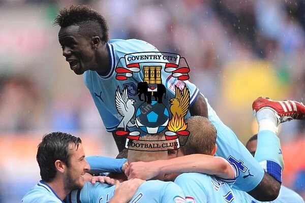 Coventry City's Double Celebration: Gael Bigirimana and Carl Baker Score in Championship Match vs. Derby County at Ricoh Arena