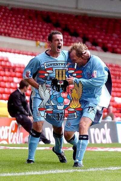 Coventry City's Double Delight: Andy Morrell Scores the Second Goal in the 28-08-2004 Victory at Nottingham Forest