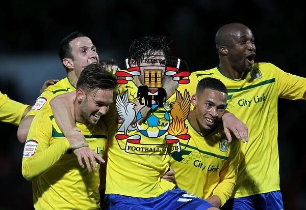 Coventry City's Fourth Goal Blitz: Adam Barton and Teammates Celebrate at Doncaster Rovers