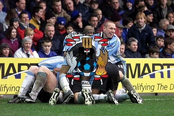 Coventry City's Glory: John Hartson's Hat-Trick Celebration vs. Leicester City (07-04-2001)