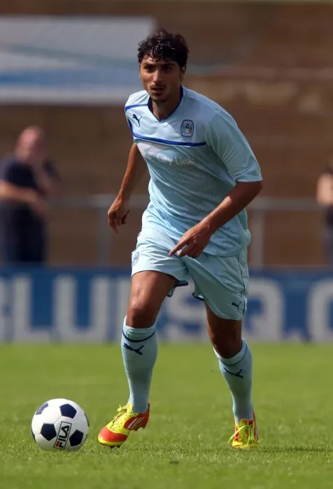 Framed Print : Coventry City's Kevin Malaga Shines in Pre-Season Victory over Hinckley United at De Montfort Park Framed Print : Coventry City's Kevin Malaga Shines in Pre-Season Victory over Hinckley United at De Montfort Park