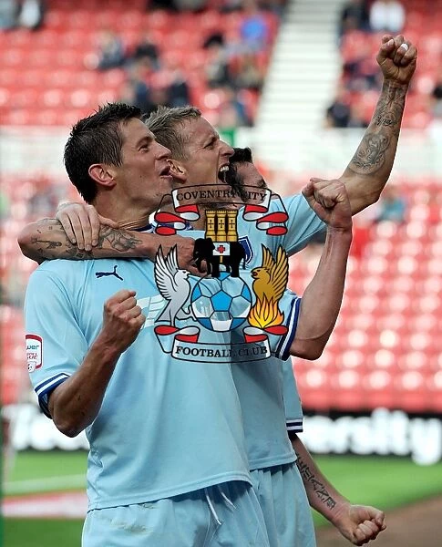 Coventry City's Lucas Jutkiewicz Scores First Goal: Middlesbrough vs Coventry City, Championship 2011