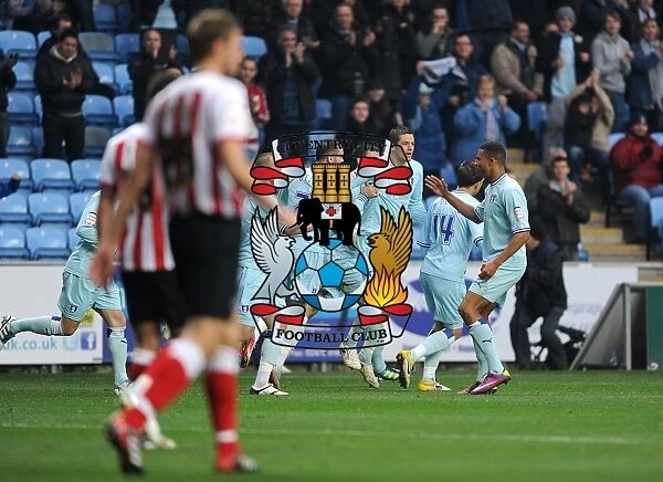 Coventry City's Lukas Jutkiewicz Scores First Goal Against Southampton in Npower Championship (05-11-2011, Ricoh Arena)