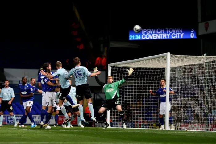 Framed Print : Coventry City's Missed Opportunity: Martin Cranie at Portman Road (Ipswich Town vs Coventry City, Npower Football League Championship, September 19, 2011) Framed Print : Coventry City's Missed Opportunity: Martin Cranie at Portman Road (Ipswich Town vs Coventry City, Npower Football League Championship, September 19, 2011)