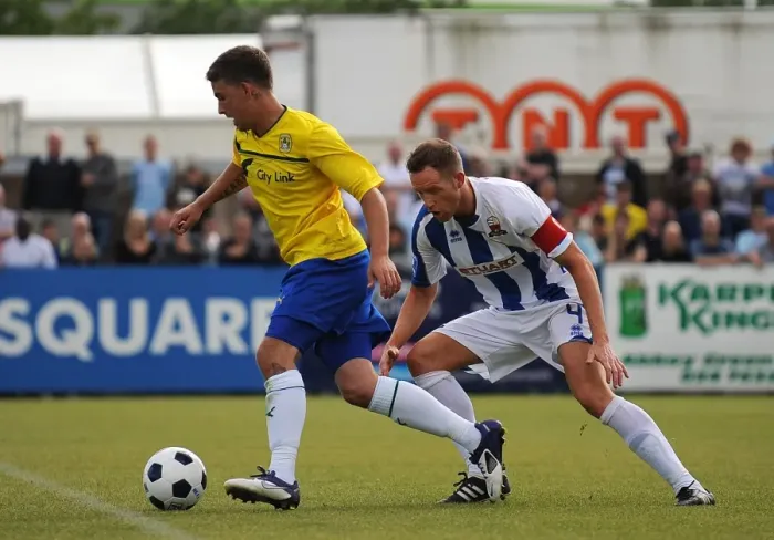 Framed Print : Coventry City's Pre-Season Showdown: McDonald vs. Armson at Nuneaton Town's Liberty Way Stadium Framed Print : Coventry City's Pre-Season Showdown: McDonald vs. Armson at Nuneaton Town's Liberty Way Stadium