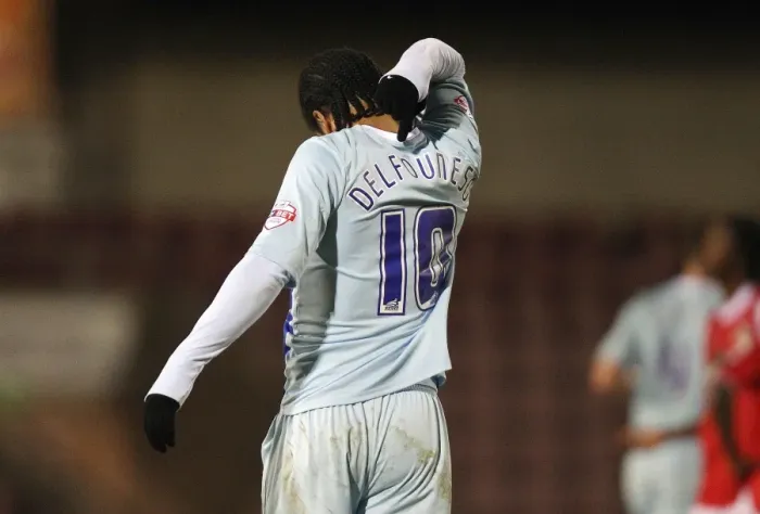 Framed Print : Coventry City's Unintended Triumph: Nathan Delfouneso's Framed Print : Coventry City's Unintended Triumph: Nathan Delfouneso's