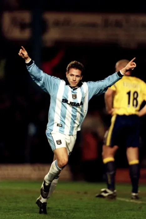 Framed Print : Craig Bellamy's Winning Goal: Coventry City vs. Leicester City (Premier League, 10-12-2000) Framed Print : Craig Bellamy's Winning Goal: Coventry City vs. Leicester City (Premier League, 10-12-2000)