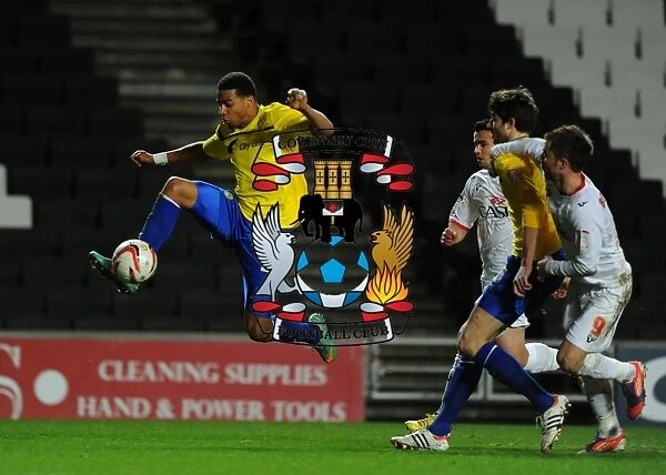 Cyrus Christie in Action: Coventry City vs Milton Keynes Dons at StadiumMK (December 2012)