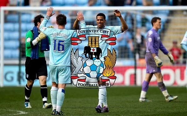 Cyrus Christie and Oliver Norwood: Coventry City's Championship Celebration (24-03-2012 vs Portsmouth)