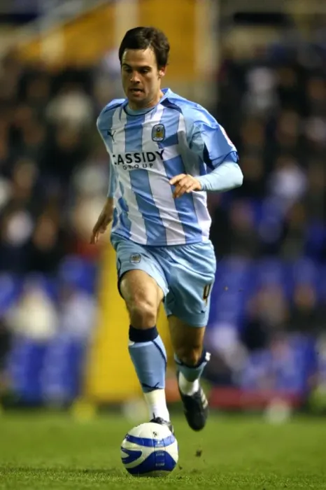 Framed Print : Daniel Fox of Coventry City Faces Off Against Birmingham City at St. Andrews Stadium in the Coca-Cola Football League Championship (November 3, 2008) Framed Print : Daniel Fox of Coventry City Faces Off Against Birmingham City at St. Andrews Stadium in the Coca-Cola Football League Championship (November 3, 2008)