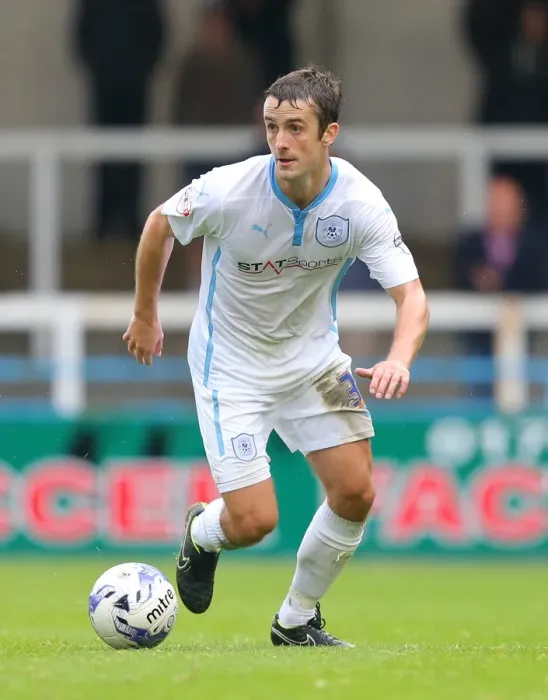 Framed Print : Danny Pugh in Action: Coventry City vs Rochdale, Sky Bet League One Framed Print : Danny Pugh in Action: Coventry City vs Rochdale, Sky Bet League One