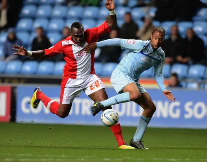 Framed Print : David McGoldrick vs Claude Davis: Npower League One Rivalry - Coventry City vs Crawley Town (November 6, 2012) - Ricoh Arena Framed Print : David McGoldrick vs Claude Davis: Npower League One Rivalry - Coventry City vs Crawley Town (November 6, 2012) - Ricoh Arena