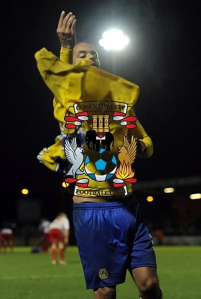 David McGoldrick's Euphoric Moment: Throwing Shirt to Coventry City Fans at Lamex Stadium