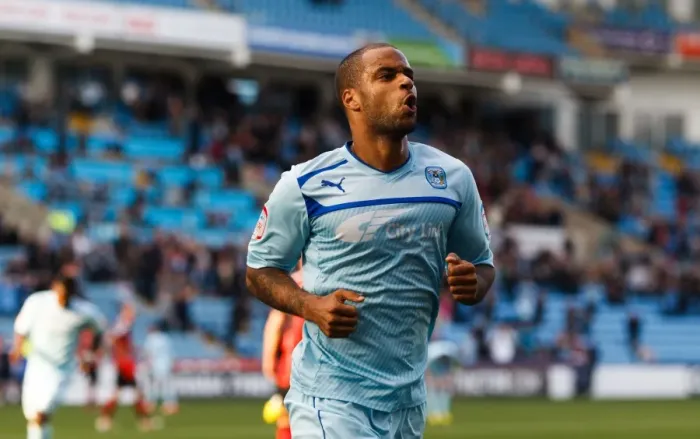 Framed Print : David McGoldrick's Solo Strike: Coventry City's Narrow Victory Over Bournemouth in Football League One Framed Print : David McGoldrick's Solo Strike: Coventry City's Narrow Victory Over Bournemouth in Football League One