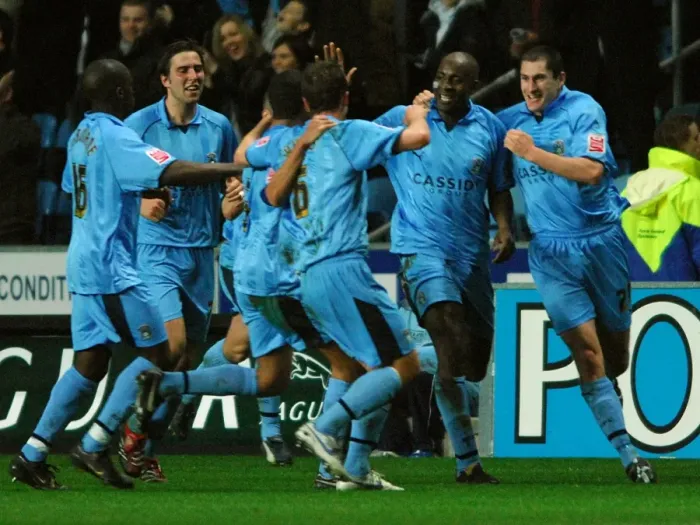 Framed Print : Dele Adebola Scores the Opener: Coventry City vs. Wolverhampton Wanderers (March 13, 2007) Framed Print : Dele Adebola Scores the Opener: Coventry City vs. Wolverhampton Wanderers (March 13, 2007)