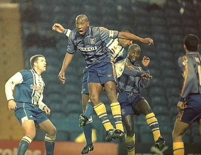 : Dion Dublin's Aerial Battle: Sheffield Wednesday vs Coventry City : Dion Dublin's Aerial Battle: Sheffield Wednesday vs Coventry City