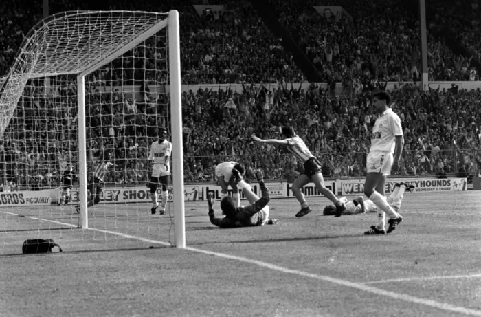 Framed Print : Disappointment and Heartbreak: Tottenham Defenders Chris Hughton and Mitchell Thomas Reaction to Gary Mabbutt's Own-Goal in FA Cup Final vs. Coventry City (3-2) Framed Print : Disappointment and Heartbreak: Tottenham Defenders Chris Hughton and Mitchell Thomas Reaction to Gary Mabbutt's Own-Goal in FA Cup Final vs. Coventry City (3-2)