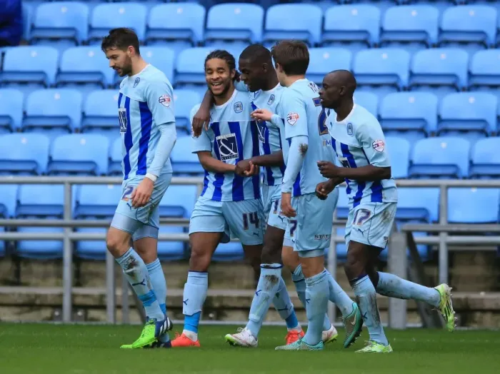 Framed Print : Dominic Samuel Scores First Goal: Coventry City vs Rochdale in Sky Bet League One