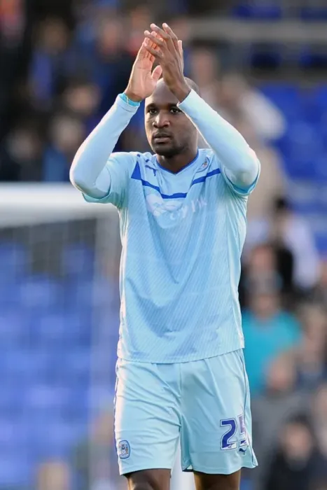 Framed Print : Edjenguele in Action: Coventry City vs Oldham Athletic, Npower League One - Boundary Park Framed Print : Edjenguele in Action: Coventry City vs Oldham Athletic, Npower League One - Boundary Park