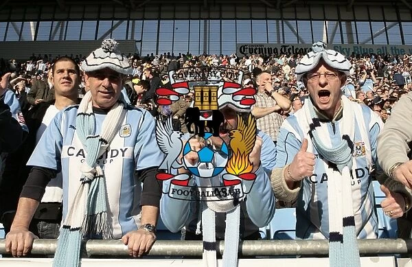 Electric Atmosphere: Coventry City vs Birmingham City - Fans Roar for the Sky Blues in Championship Clash (21-02-2009)