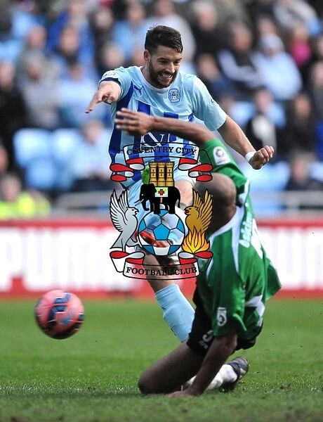 FA Cup Showdown: Coventry City vs Worcester City - Aaron Martin's Thrilling Shot at Ricoh Arena